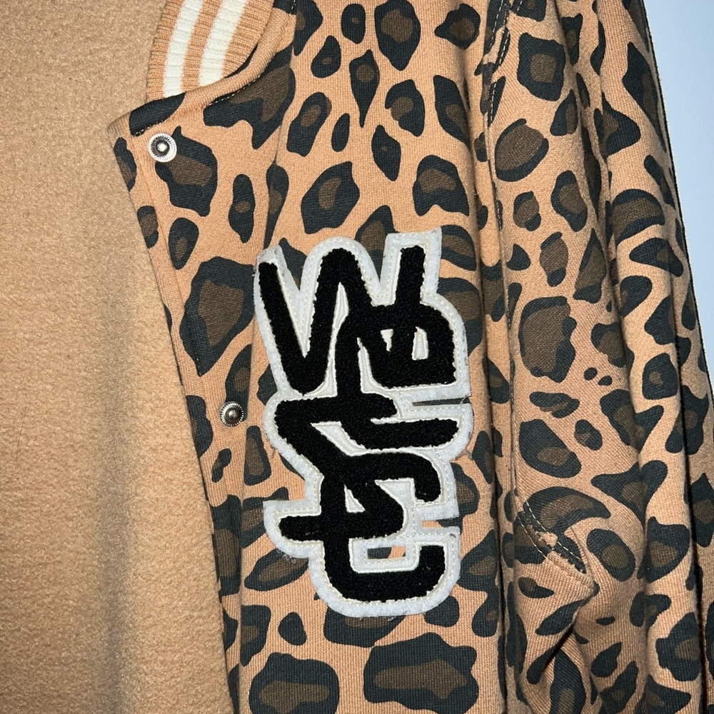 Wesc Leopard Print Bomber Jacket Small - image 6